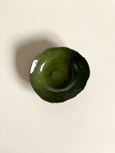 metallic green bowl with texture